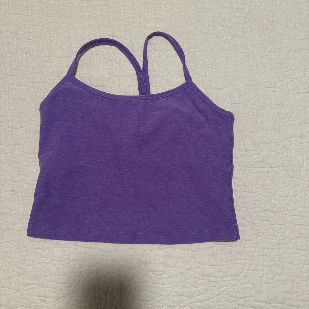 Beyond Yoga Lavender spacedye cropped tank